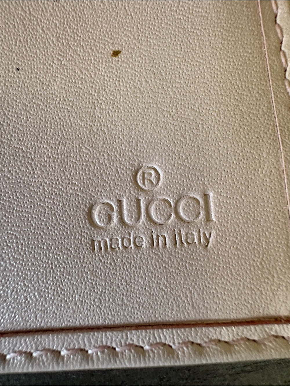 Vintage Gucci GG Monogram Canvas Pink Leather Continental Wallet w/ Box - Picture 7 of 8